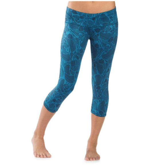 Brooks Low Rise Infiniti III Capri Printed Running Leggings Women's Size Medium - Picture 1 of 6